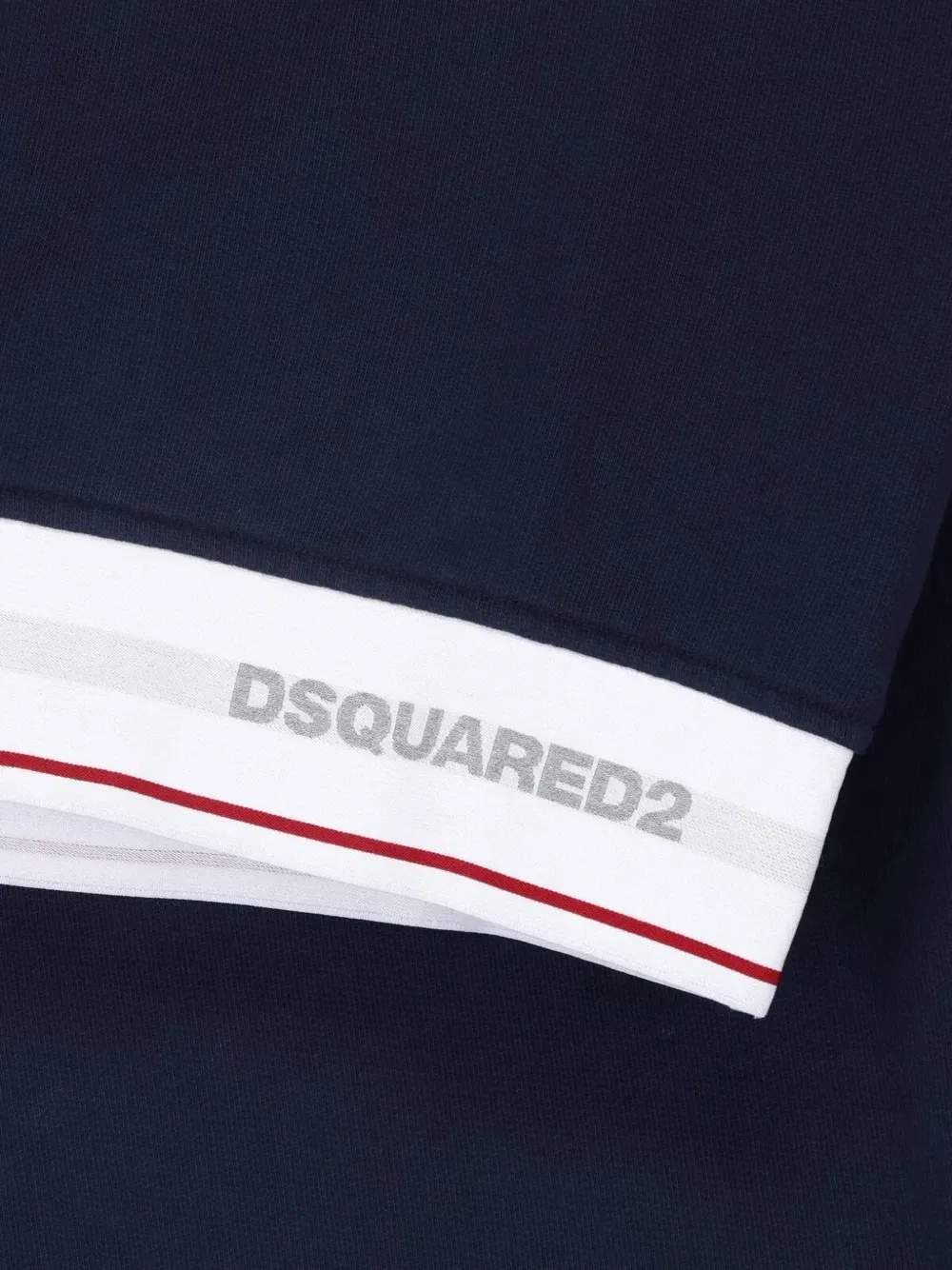 Хлопковая толстовка с поясом-логотипом DSQUARED2, синий — фото 3