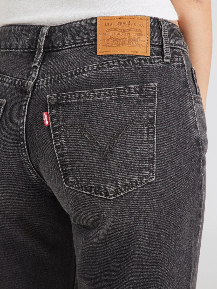 Джинсы LEVI'S Regular 'Low Straight' из черного денима — фото 3
