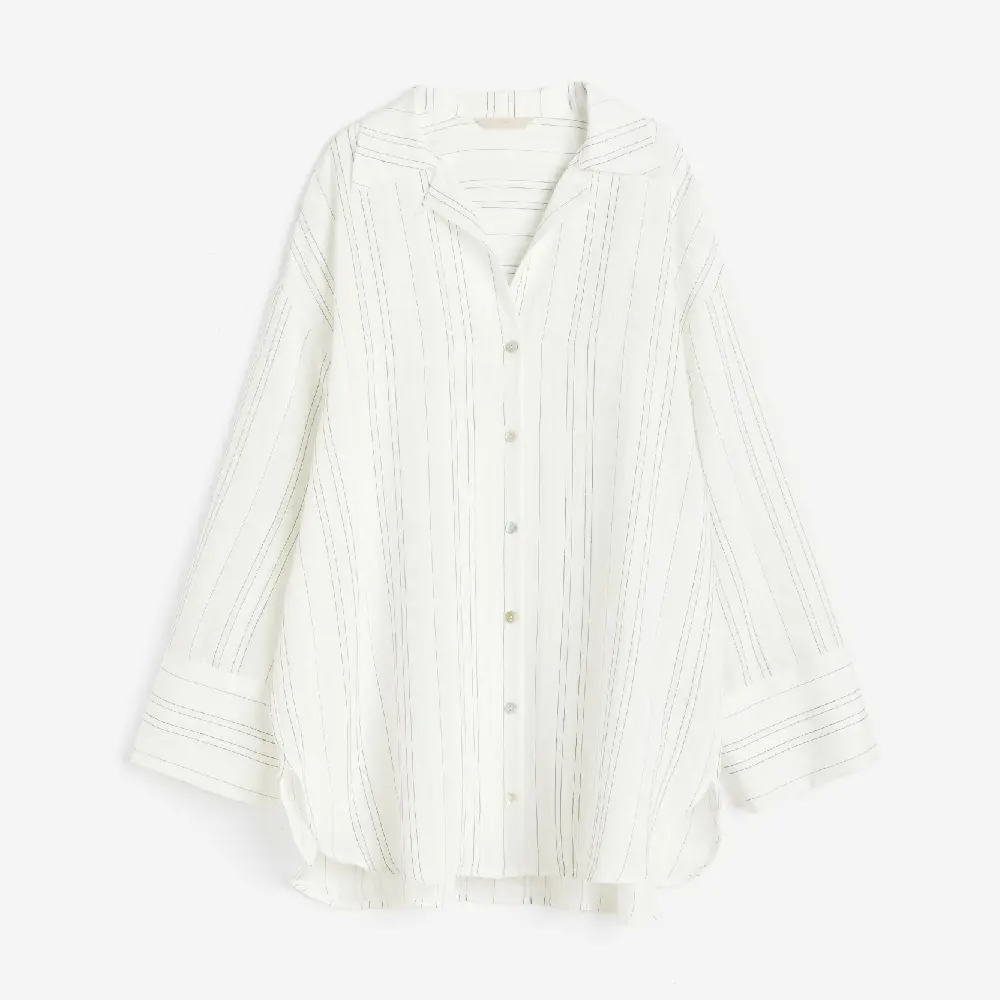 

Рубашка H&M Jacquard-weave, белый