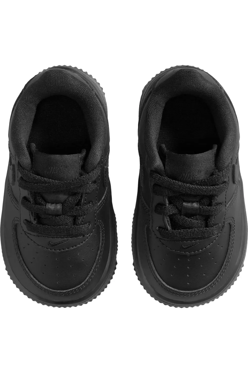 Детские кеды высокие с кроссовочным дизайном Air Force 1 Nike, 001 черный/черный — фото 3