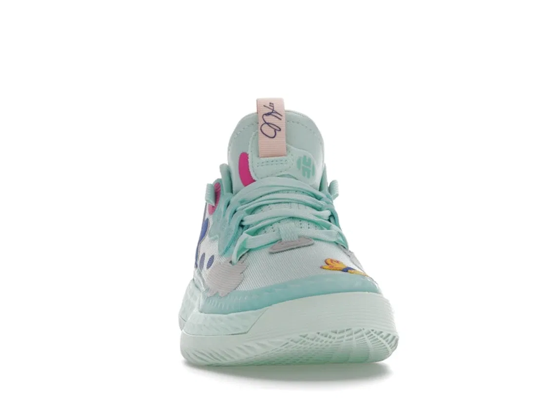 Детские баскетбольные кроссовки Adidas Harden Vol. 5 Futurenatural, Clear Mint Crew Yellow Clear Mint — фото 2