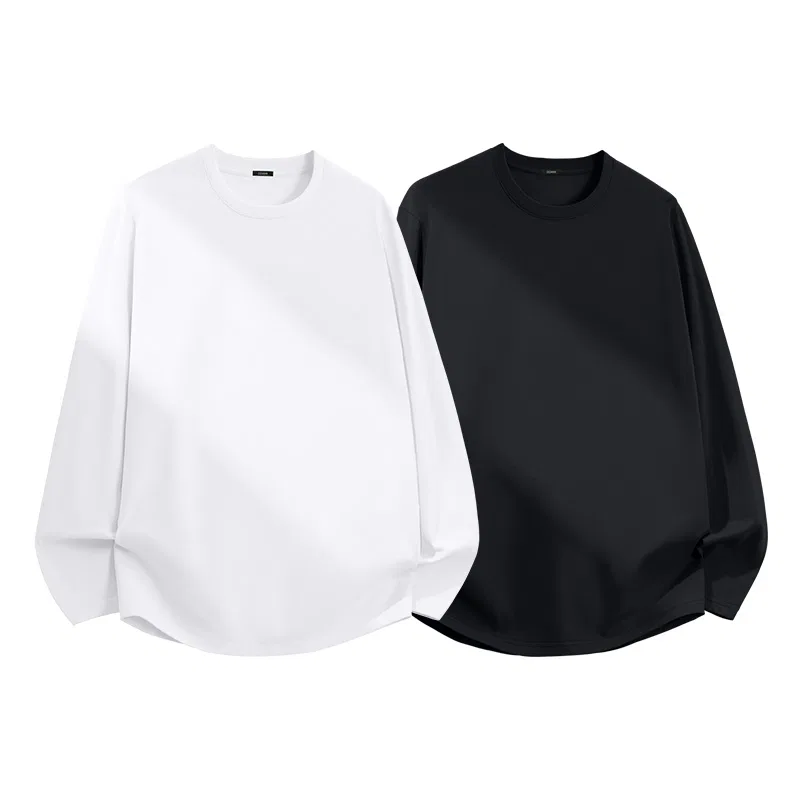 Детская футболка с круглым вырезом набор 2 шт MINISO, Black+White — фото 3