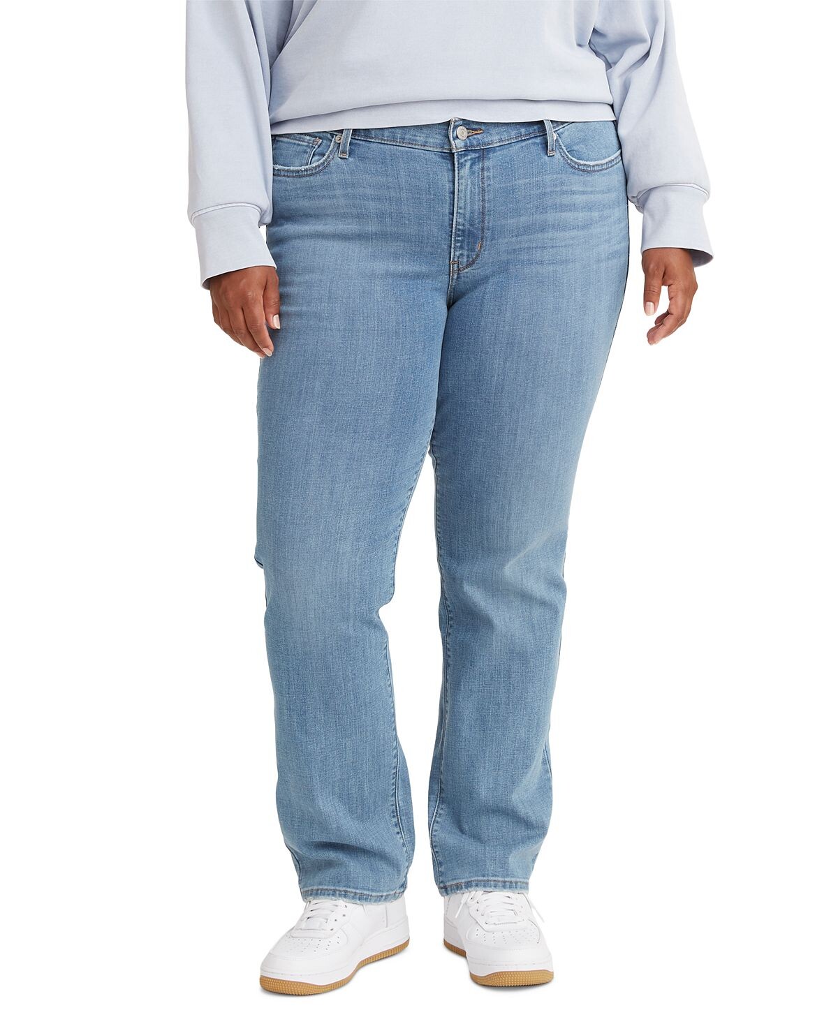 

Модные классические прямые джинсы больших размеров Levi's, мульти