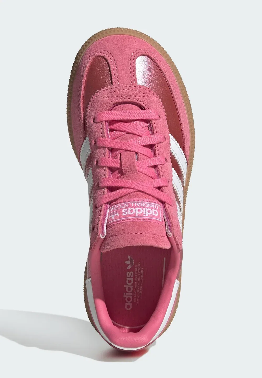 Специальная обувь для гандбола унисекс - кроссовки Adidas Originals, Pink Fusion Cloud White Gum — фото 3