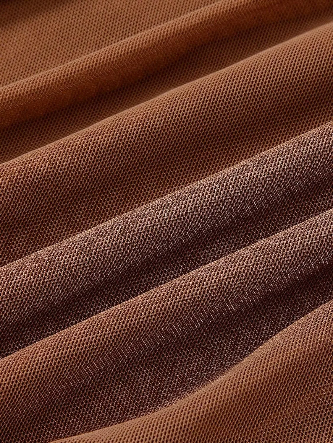 Женское элегантное платье-бодикон с асимметричным вырезом Brown — фото 3
