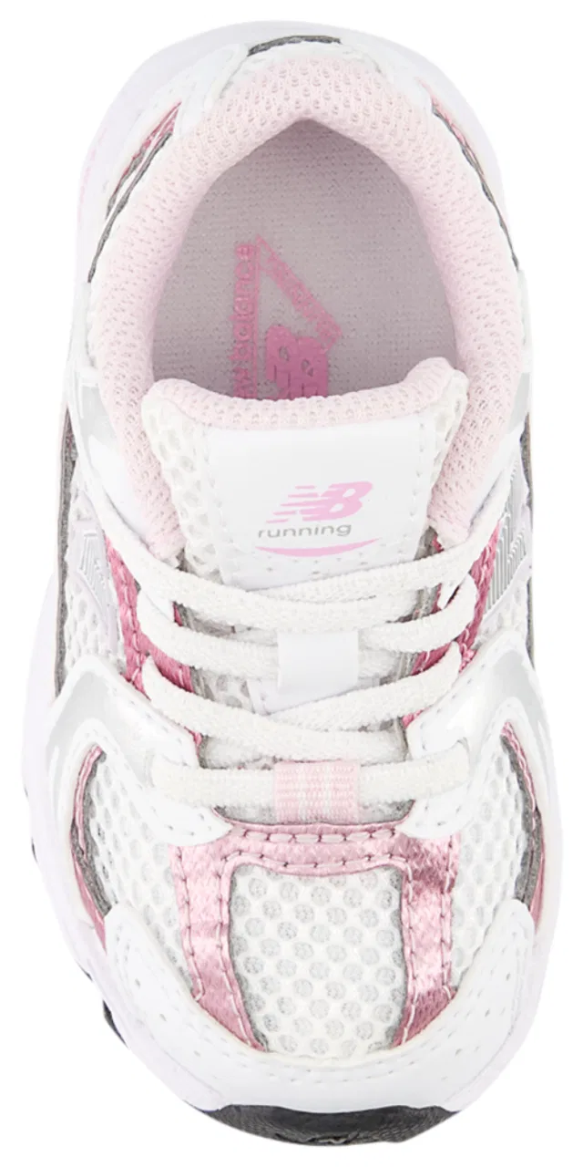 Кроссовки для девочек 530 New Balance, розовый/белый — фото 4