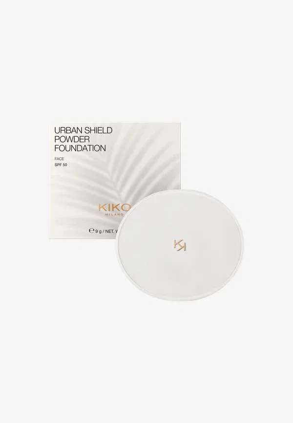 Пудра-основа Urban Shield SPF 50 - тональная основа 9 г Kiko Milano, цвет toffee crunch — фото 2