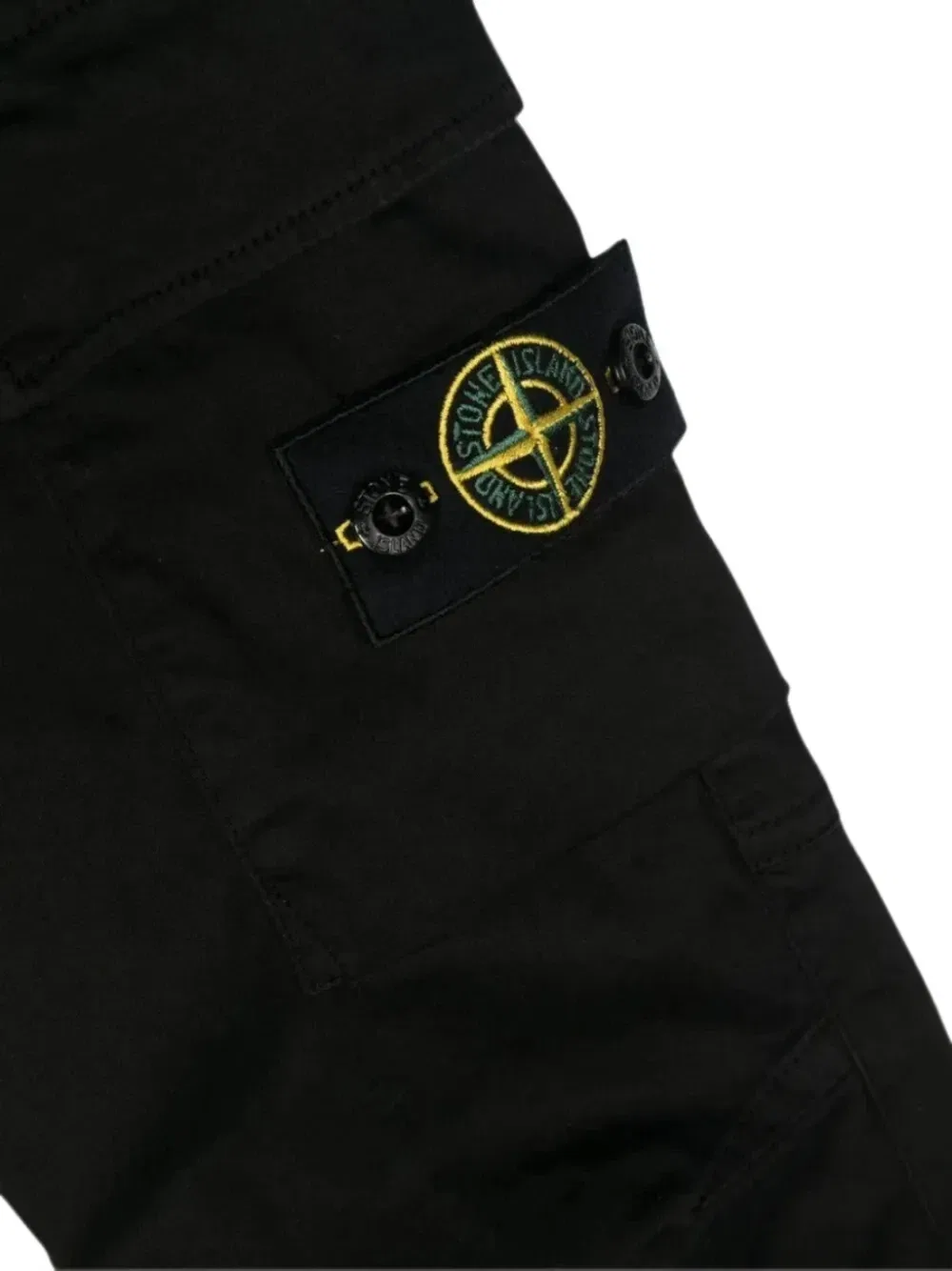 Брюки карго Paracadute с нашивкой-логотипом Stone Island Junior, черный — фото 3