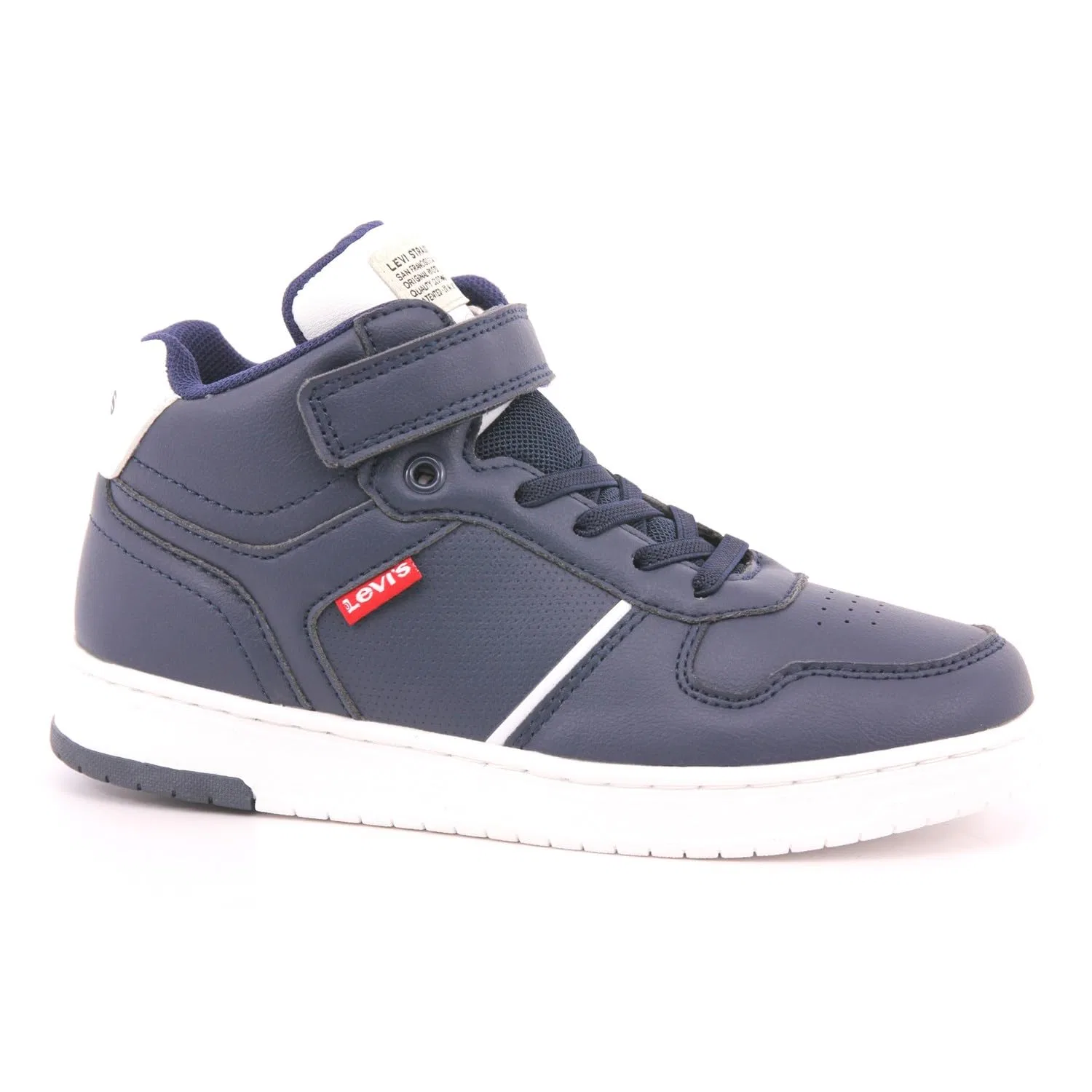 Детские кроссовки для мальчиков с эластичной застежкой и липучкой Kick Levi's, Blue — фото 2