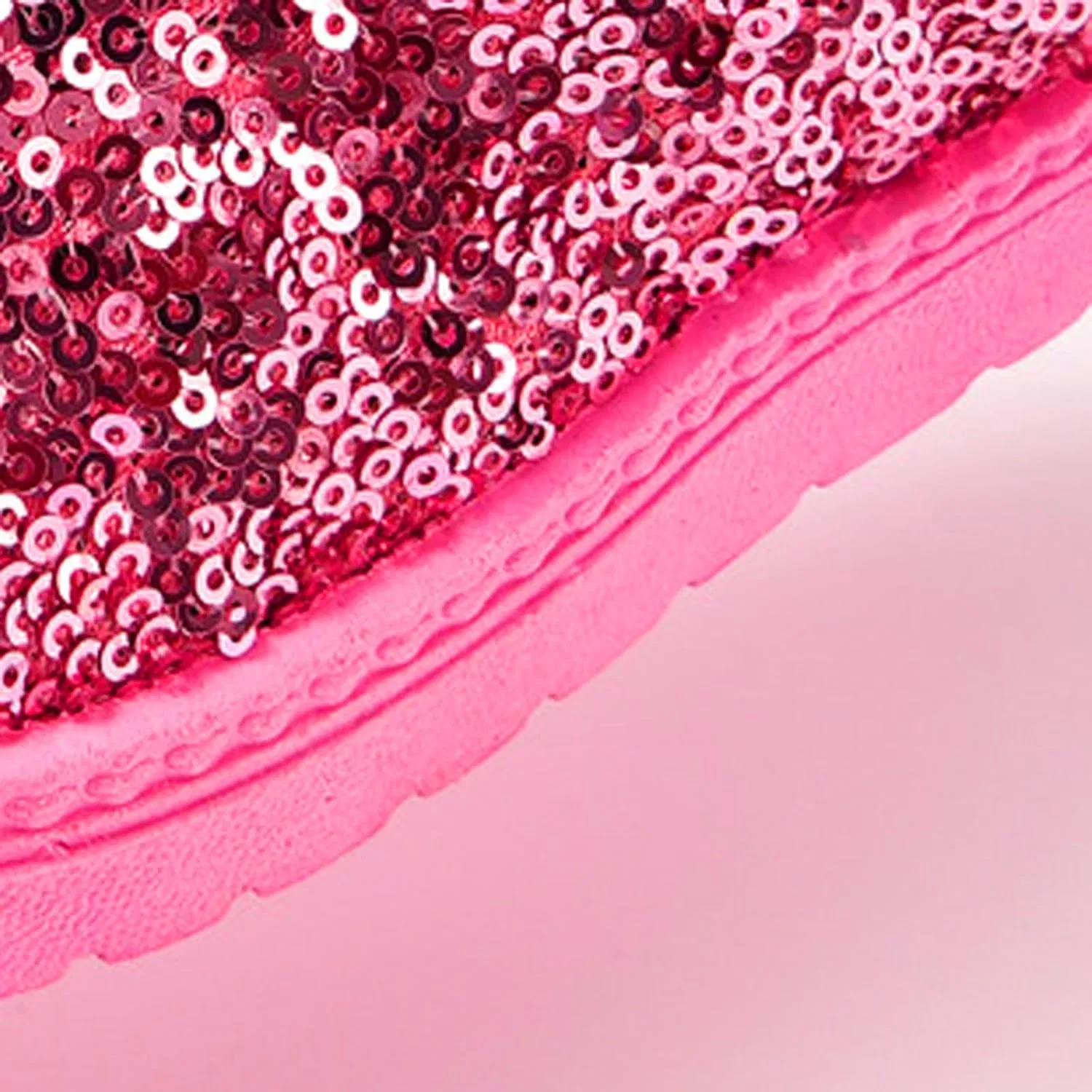 Детские зимние сапоги для девочек с блестками и мехом Zzalalana, Hot Pink — фото 3