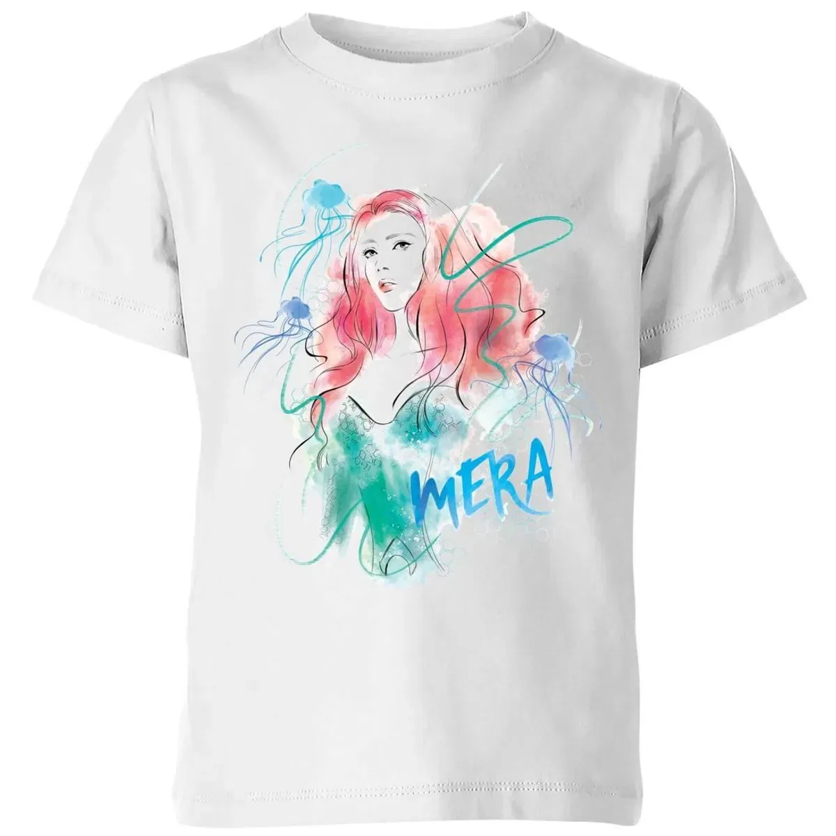 Детская футболка Aquaman Mera Dc Comics, White — фото 2
