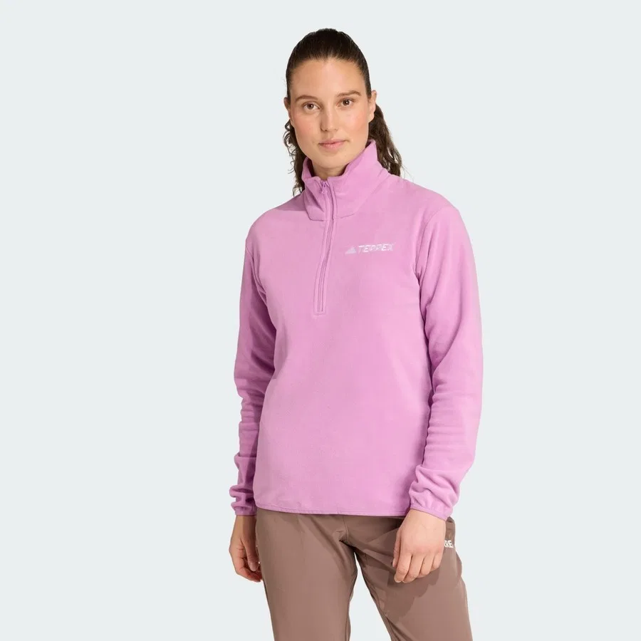 Флисовая куртка с длинным рукавом Terrex JM3120 Multi Essentials 1/2 Zip adidas, Черный