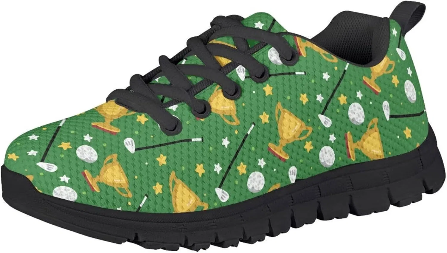 Детские дышащие слипоны с принтом Blue Golf Ball Shoes Pointodoor, Golf Ball