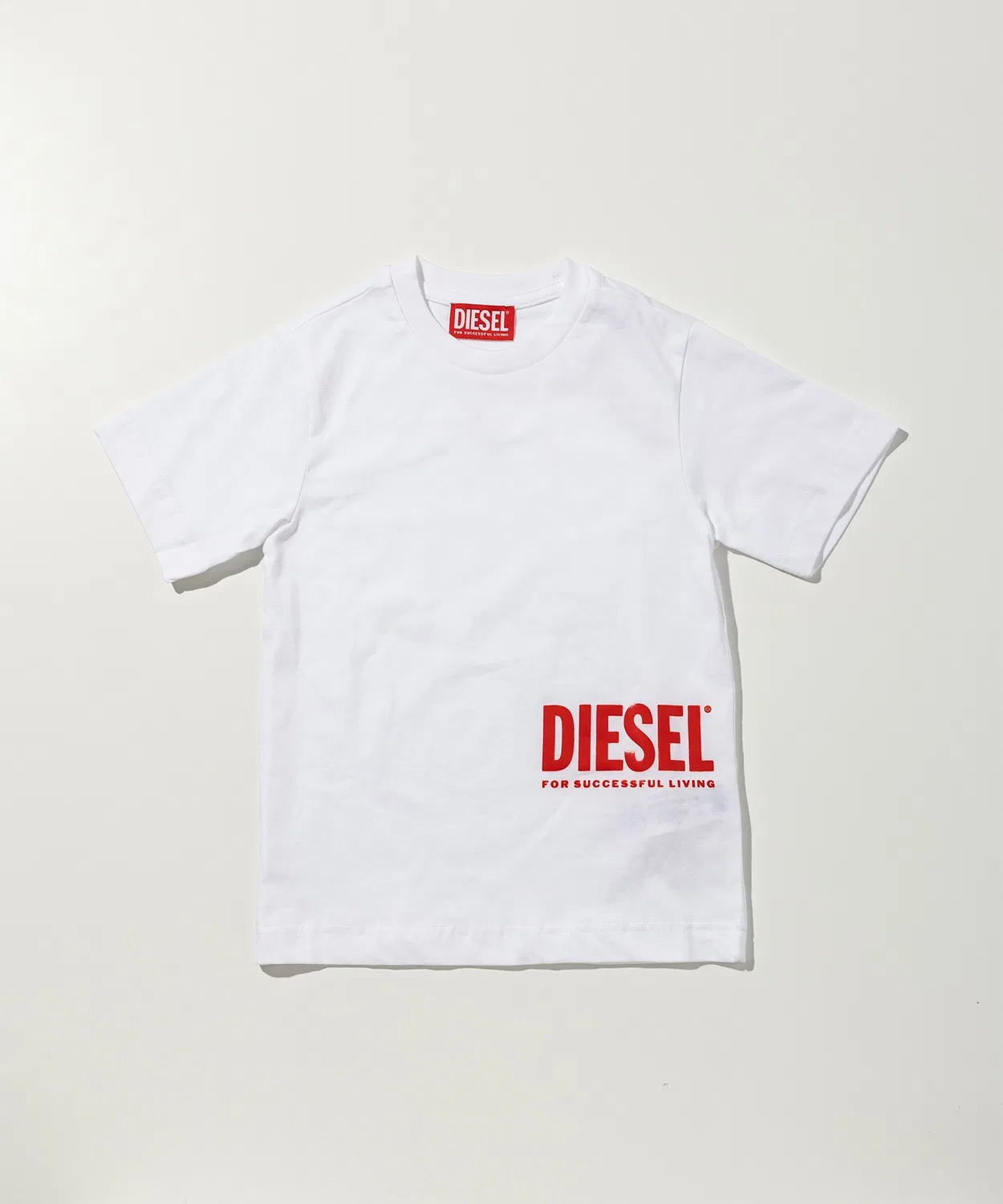 Детская футболка с коротким рукавом с принтом логотипа DIESEL KIDS, Белый