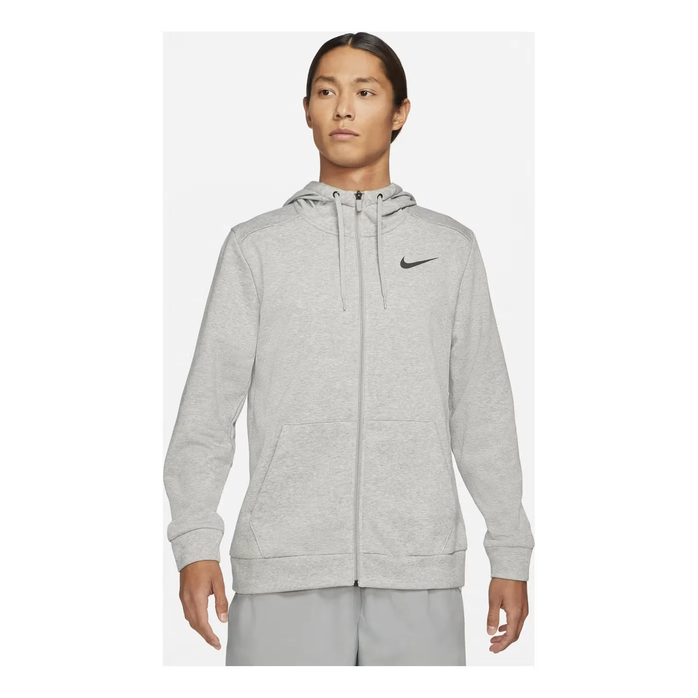 Худи с капюшоном на молнии Nike Mnk Dry, серый