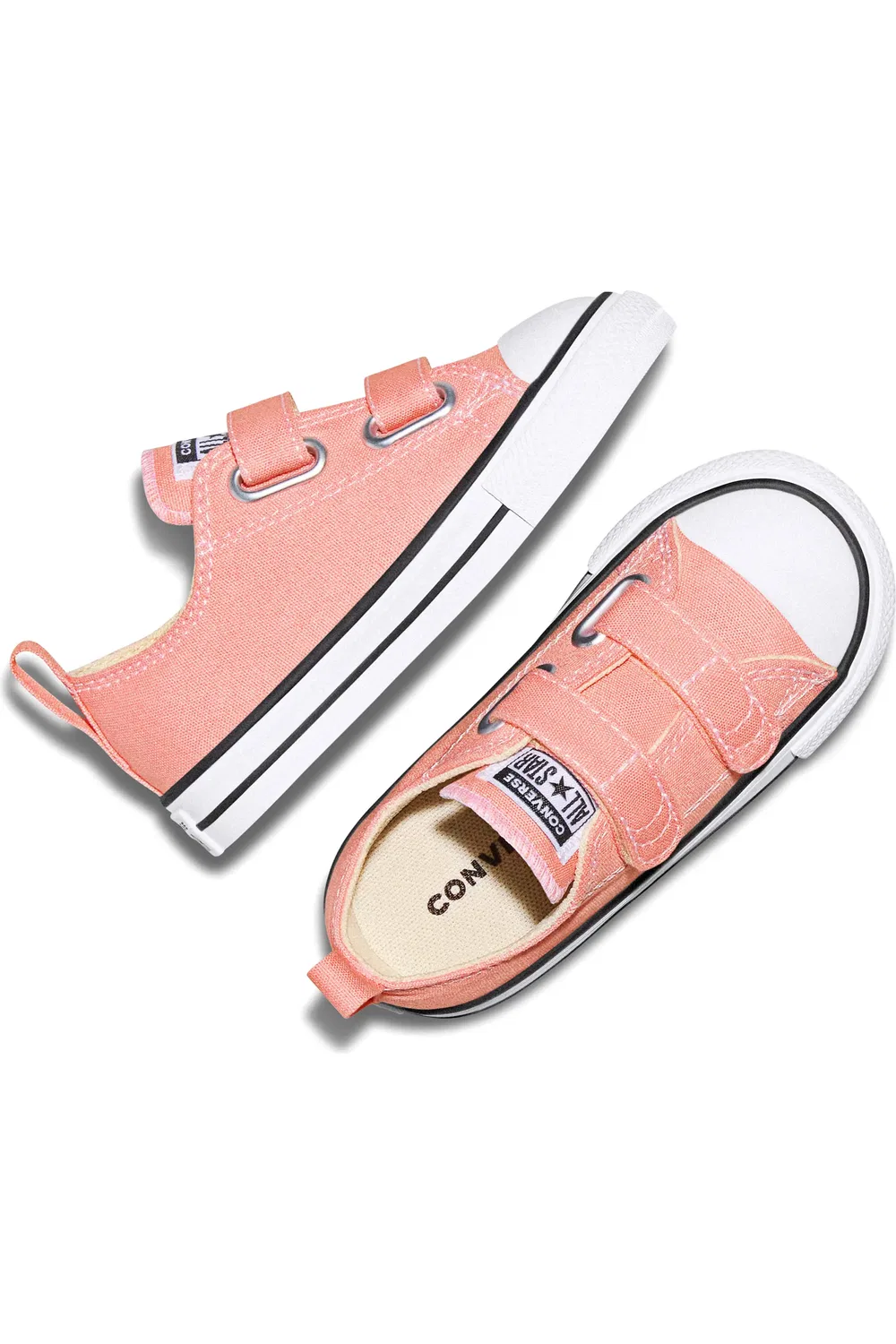 Кроссовки детские на липучках Chuck Taylor All Star Easy On Converse, All Heat/White/Black — фото 3