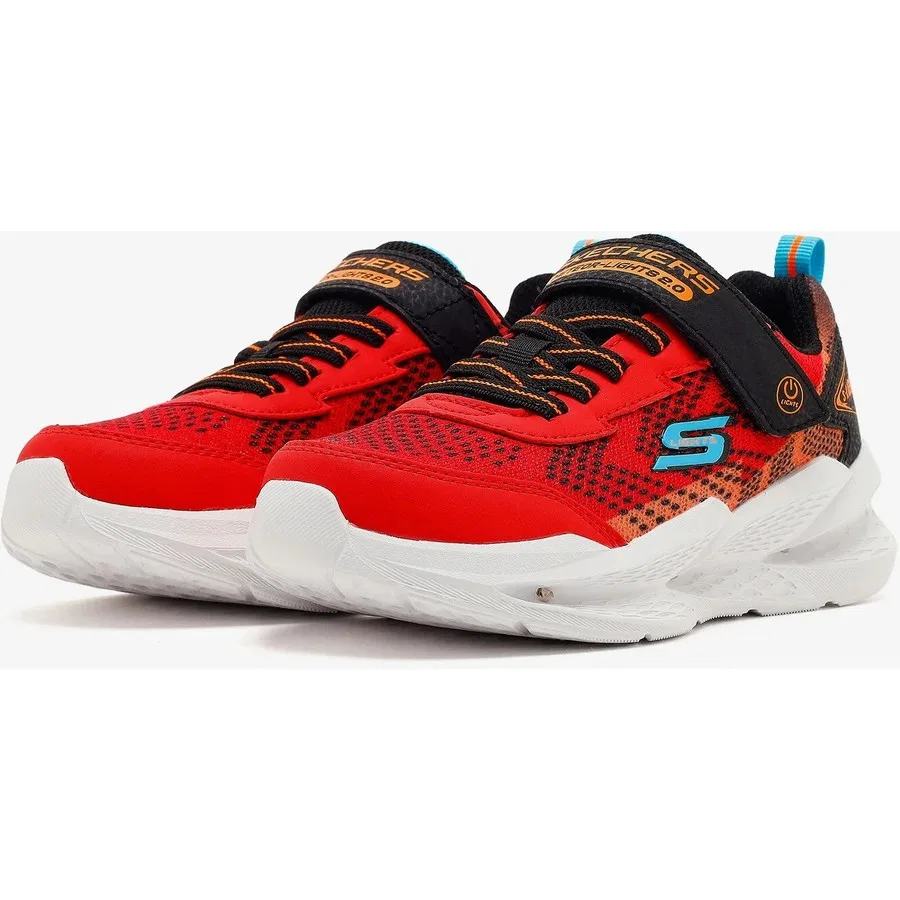 Кроссовки детские с подсветкой Meteor-Lights 2.0 Skechers, Красный — фото 3