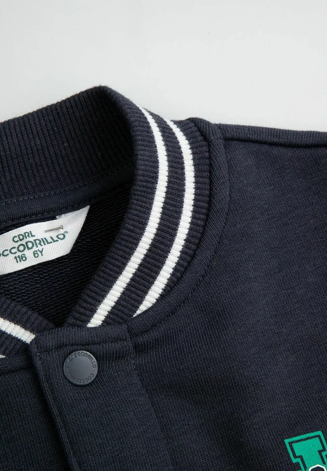 Толстовка-Бомбер - толстовка на молнии Coccodrillo, Dark Blue — фото 3