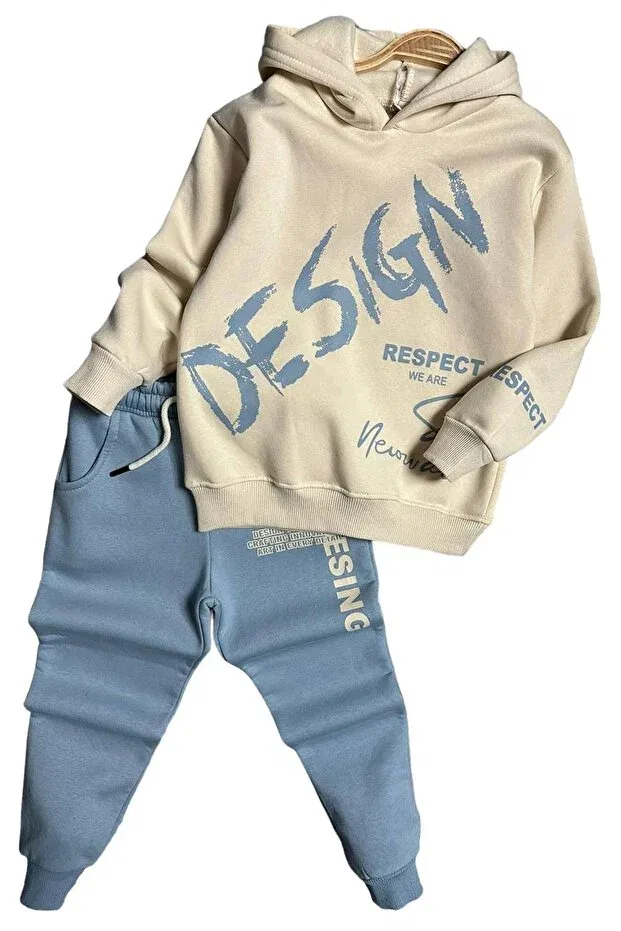 Детский спортивный комплект для мальчиков с принтом Respect Design Riccotarz, Blue — фото 3