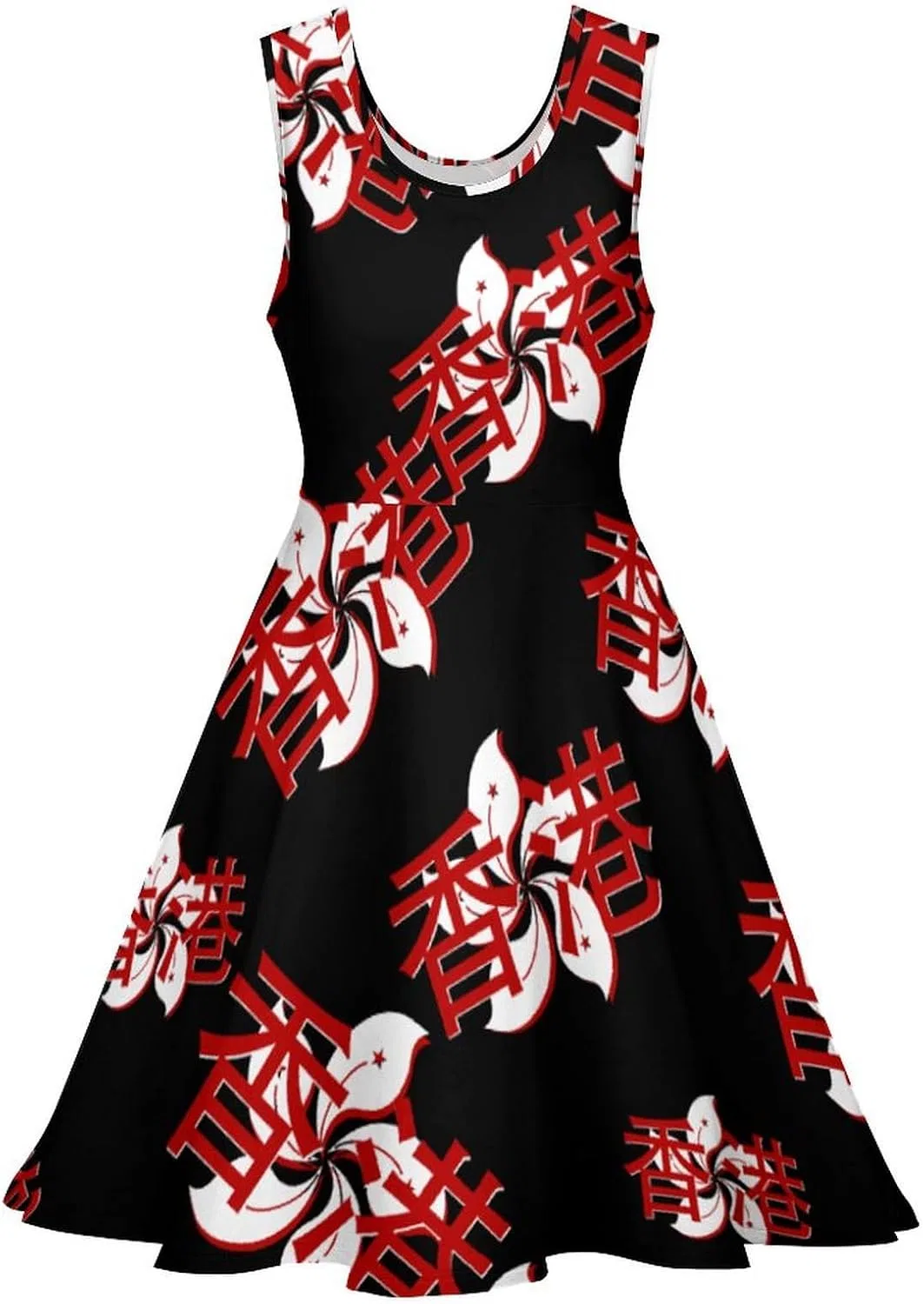 Женское мини-платье без рукавов с большим подолом Swing Dress, Style-13 — фото 2
