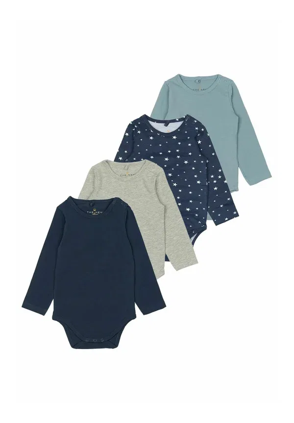 Боди из хлопка Basic multi pack 4 The New Siblings, Multi Colour, мультиколор