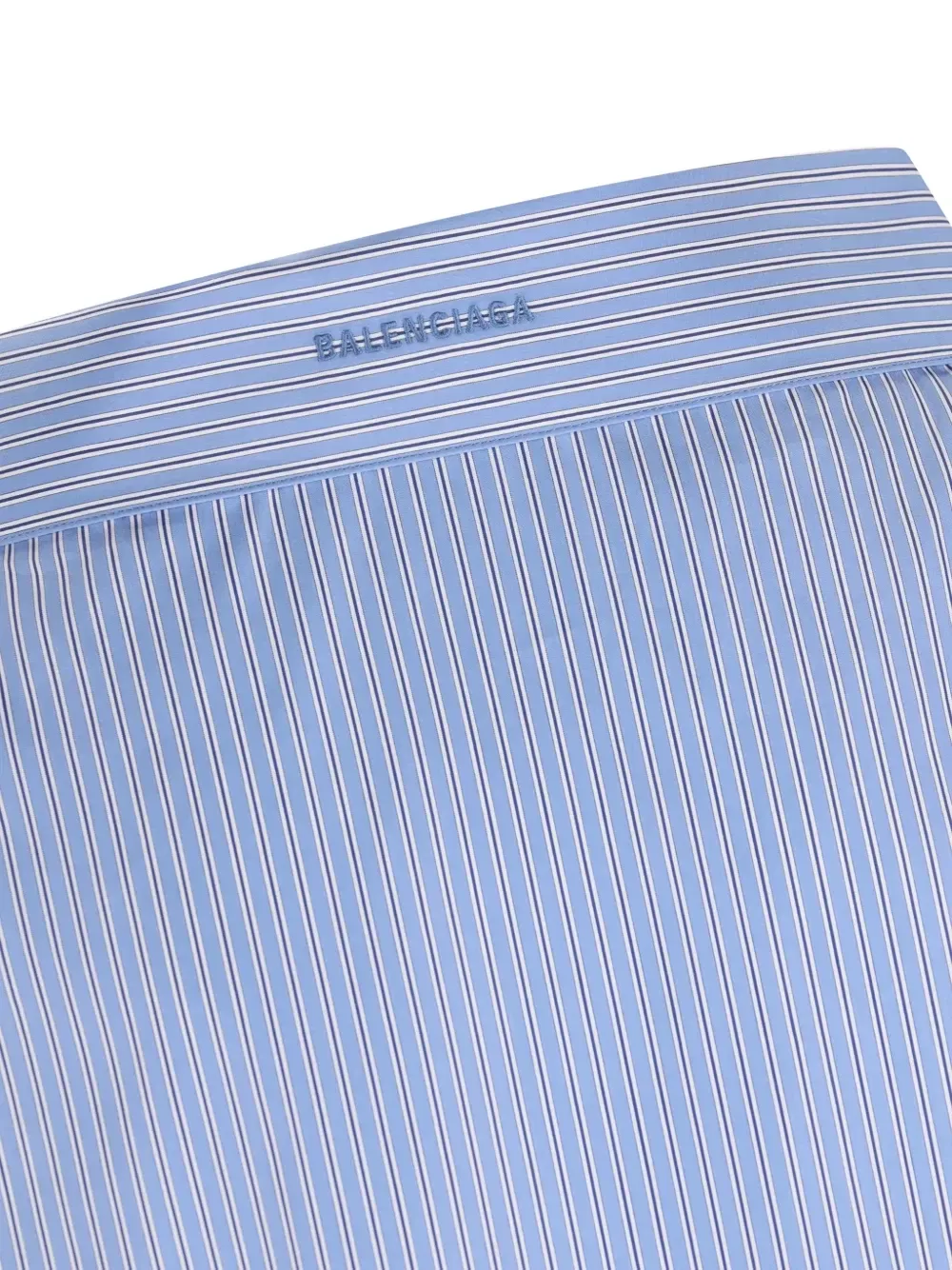 Рубашка в вертикальную полоску Swing BALENCIAGA, синий — фото 3