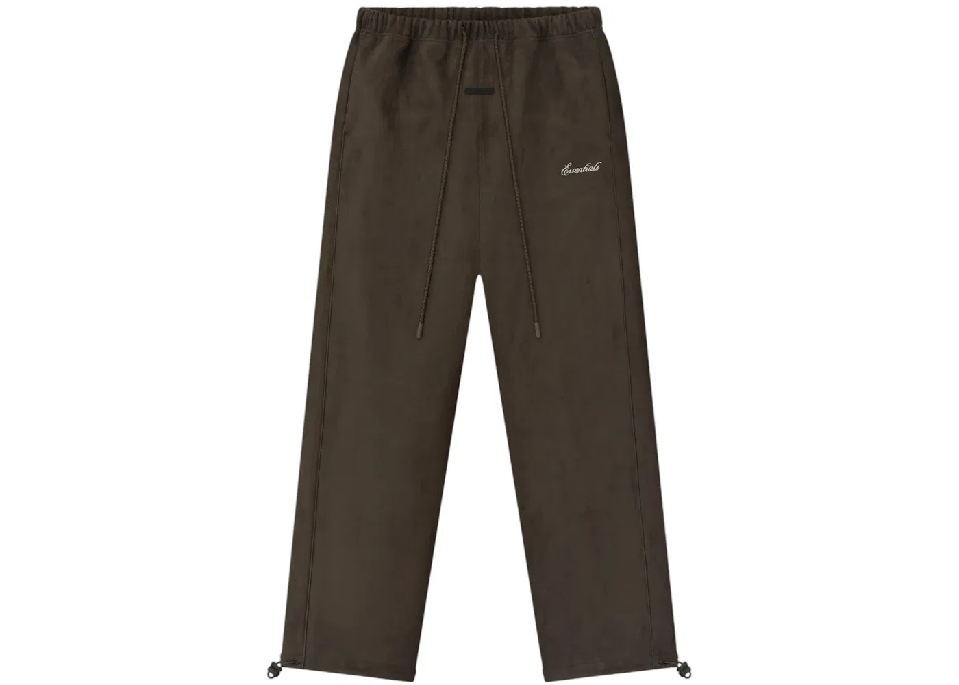 Мужские брюки из замшевого флиса Fear of God Essentials Signature Relaxed Pant, Brown