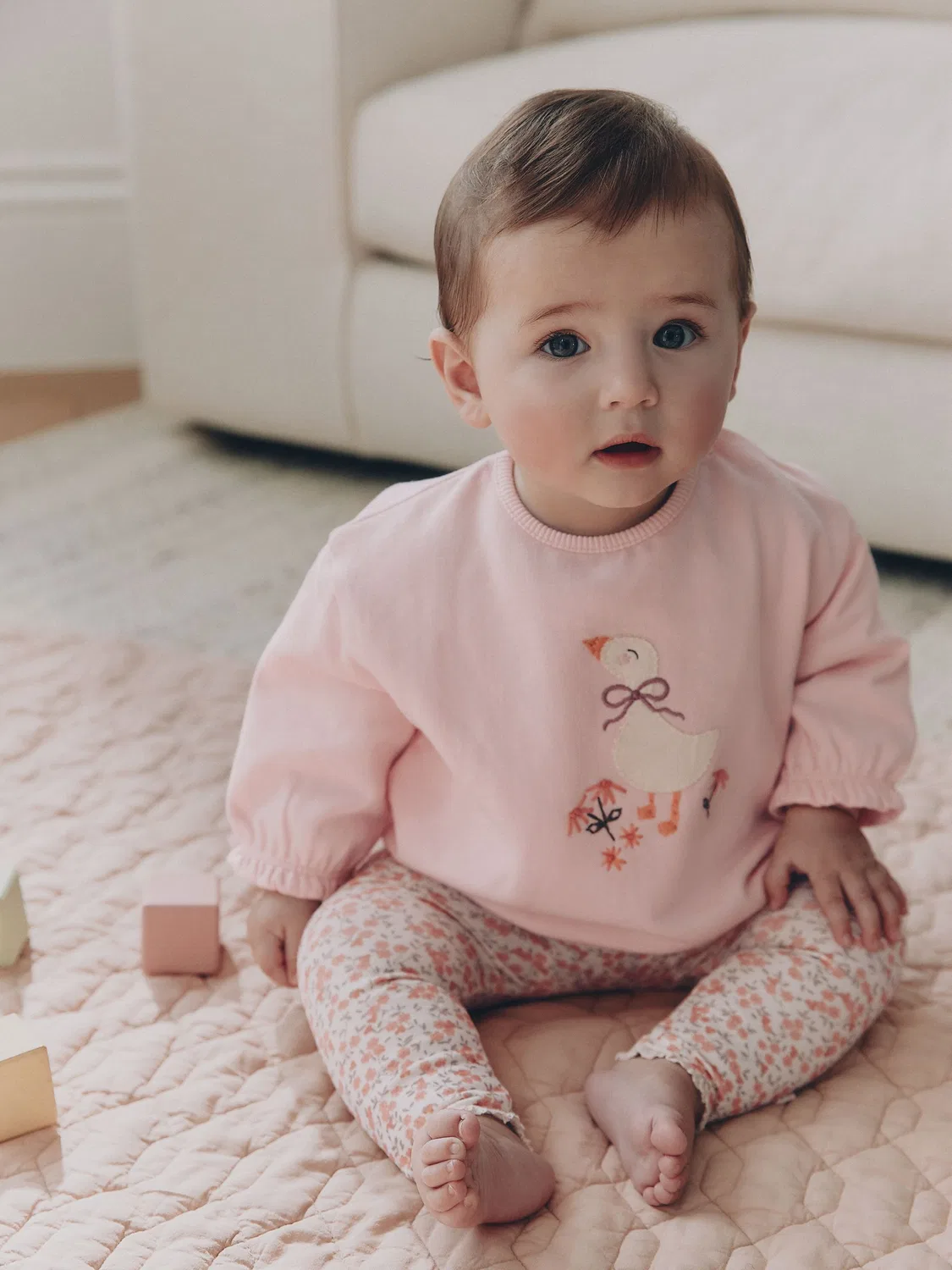 Next Комплект из спортивного топа и леггинсов Pink Duck (0 мес.-2 года)