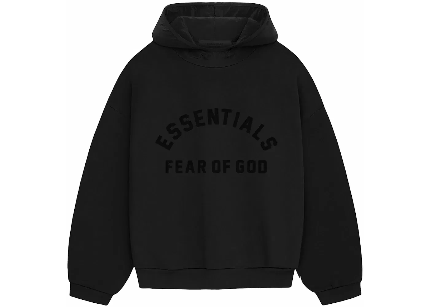Мужская худи из нейлона и флиса с моделью Hoodie Fear of God, Jet Black Jet Black
