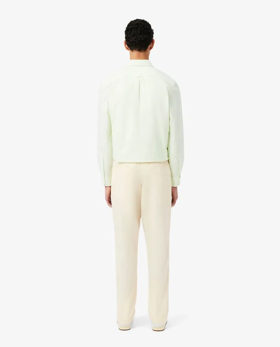 Брюки-джоггеры Lacoste из саржи, мужские, бежевый — фото 2