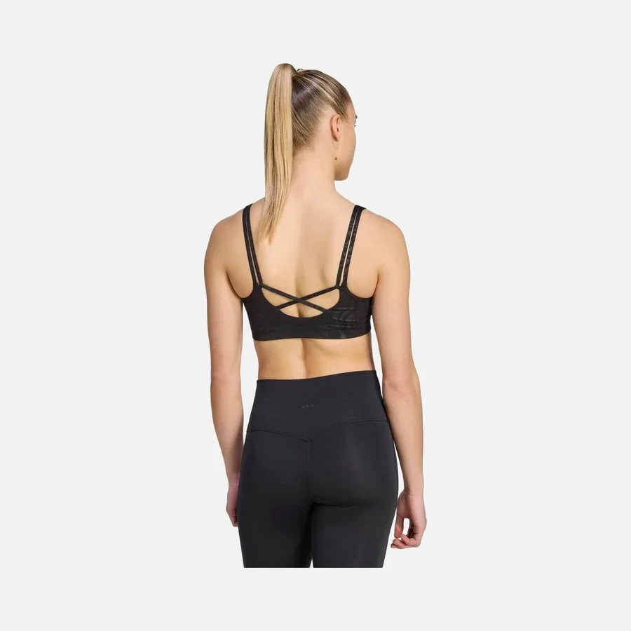 Спортивный бюстгальтер с принтом All Me Essentials Light Support adidas, Черный — фото 2