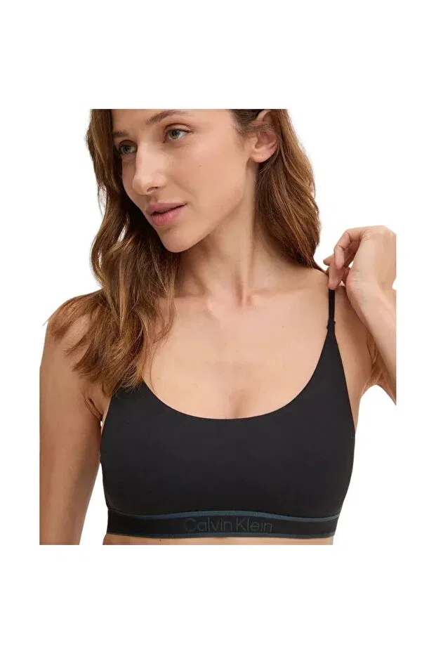 Женский спортивный бюстгальтер хлопковый Calvin Klein, Black