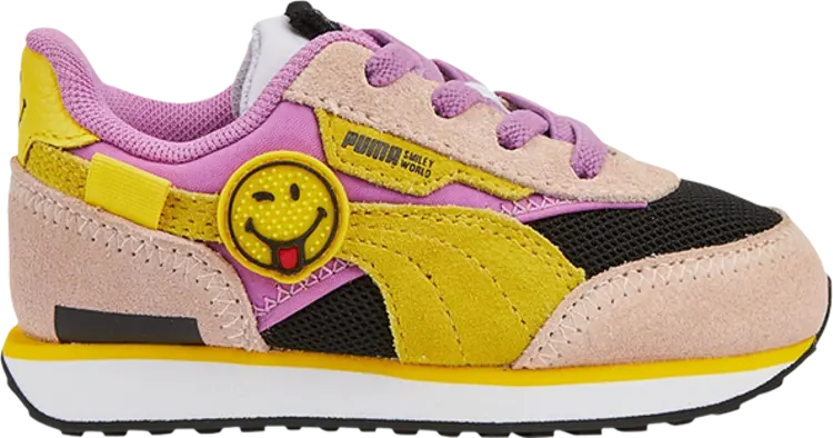 

Кроссовки Puma SmileyWorld x Future Rider Infant Rose Quartz Mauve Pop, розовый