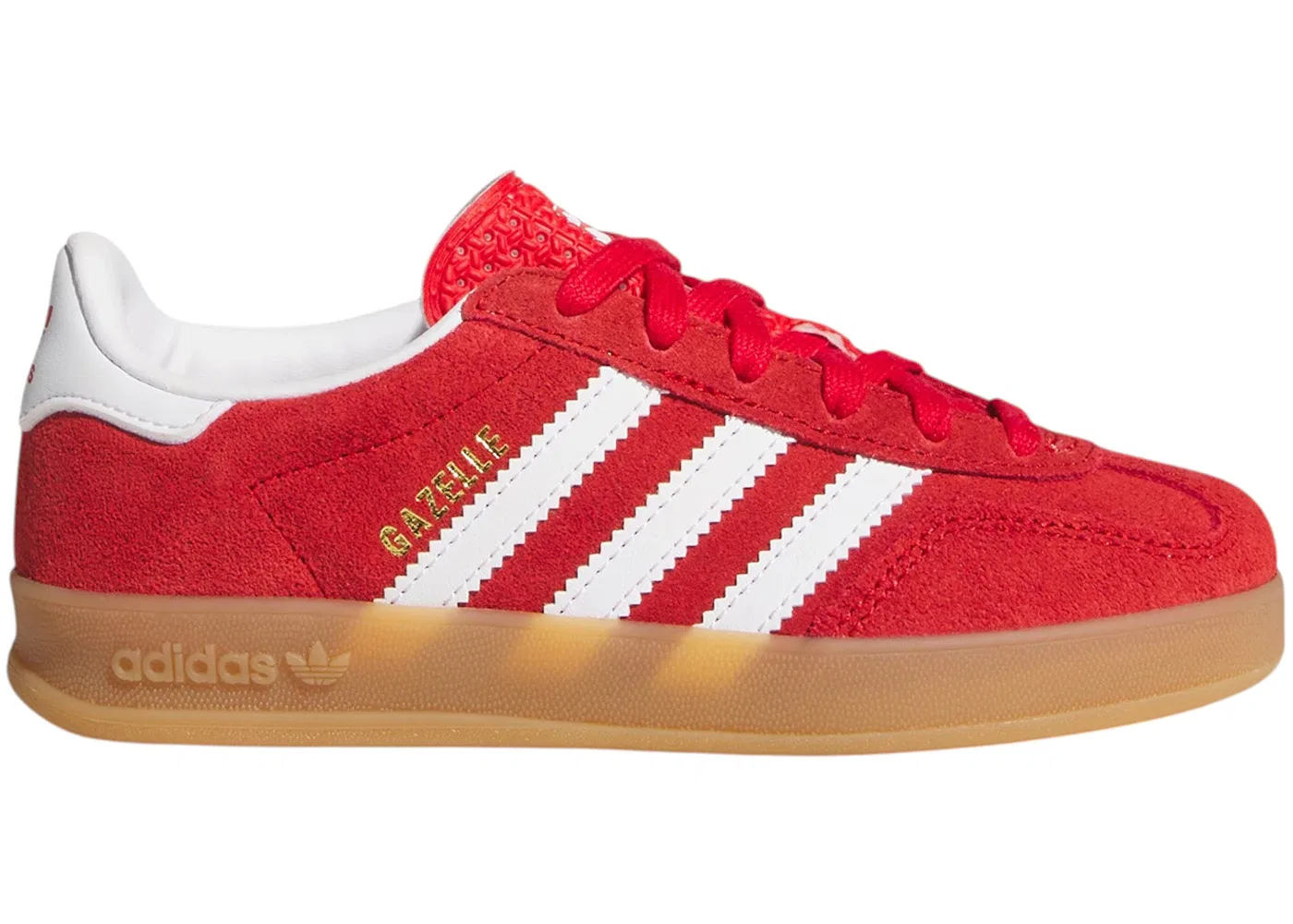 Детские кроссовки Lifestyle Adidas Gazelle Indoor, Better Scarlet Cloud White Gum