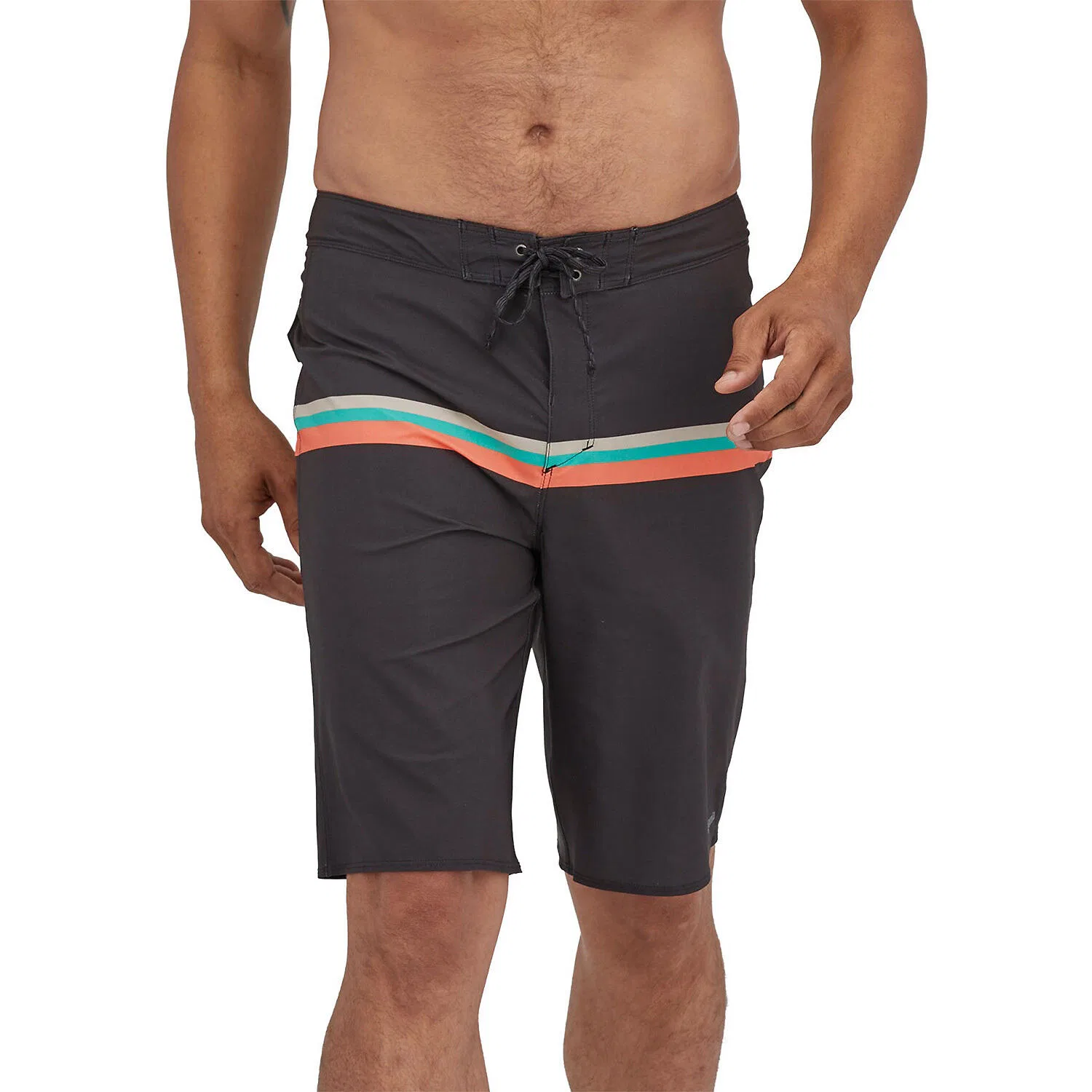 Мужские плавки-бордшорты с принтом M HYDROPEAK BOARDSHORTS 21" Patagonia, Schwarz — фото 3