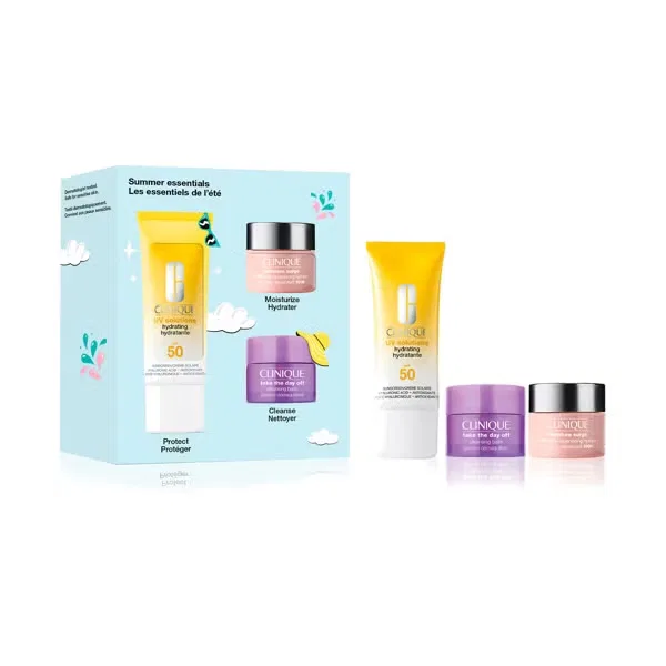 Набор косметички с солнцезащитным кремом и уходом CLINIQUE UV Solutions Hydrating