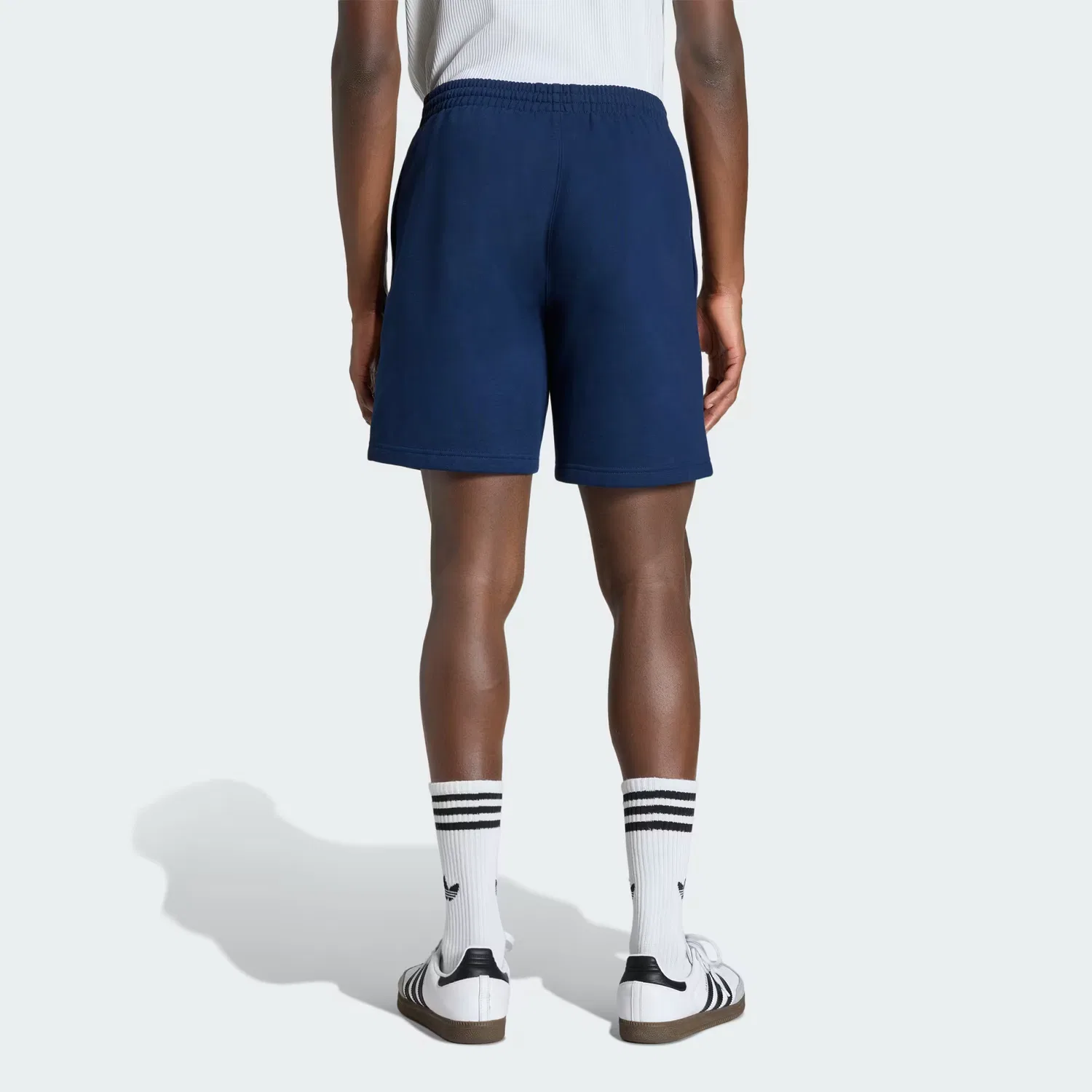 Мужские шорты из флиса Trefoil Essentials 7 Inch Adidas Originals, темно-синий — фото 2