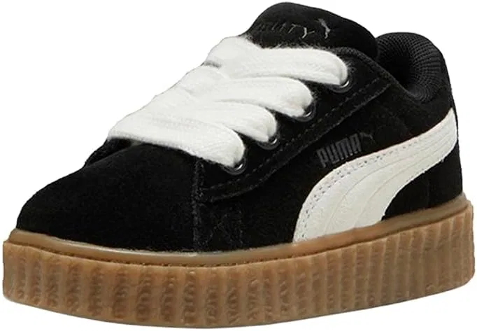 Детские кроссовки для девочек с шнуровкой Fenty X Creeper Phatty PUMA, Black — фото 2