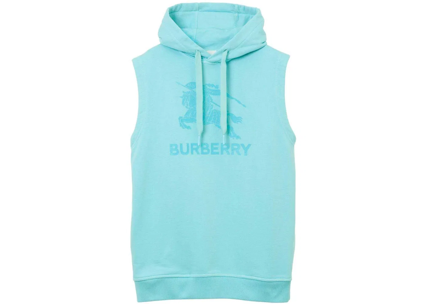 Мужской безрукавный худи с принтом Burberry Equestrian Knight Hoodie, Blue
