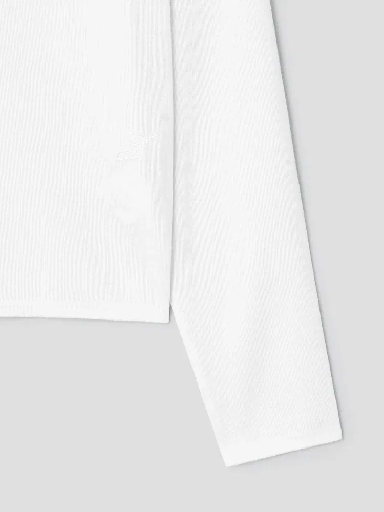 Пуловер из шерсти с вышивкой Romarin JACQUEMUS, Off-White — фото 4