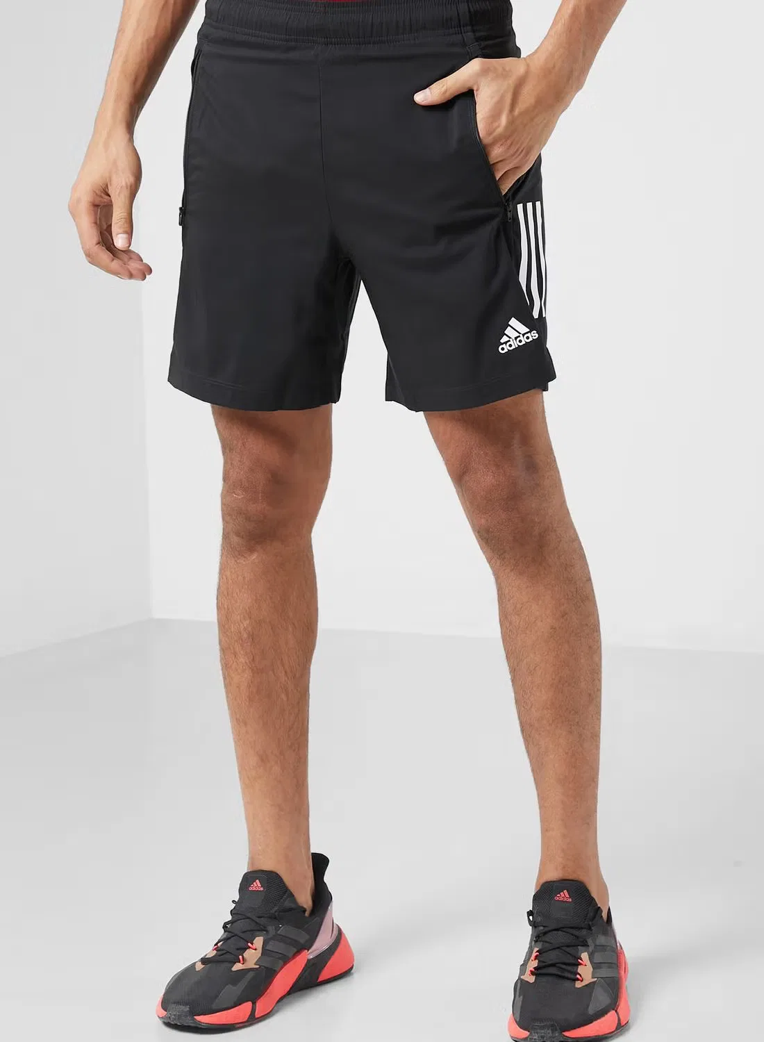 Шорты тренировочные с логотипом T365 Adidas, черный