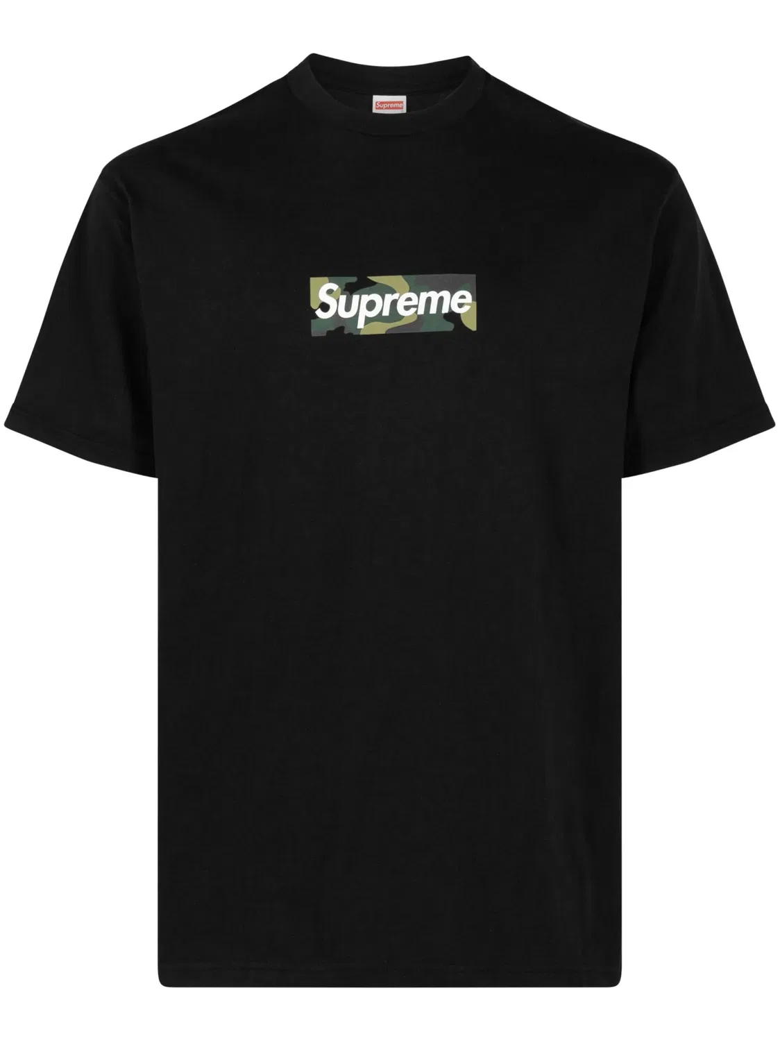 Футболка с логотипом из хлопка Supreme, черный