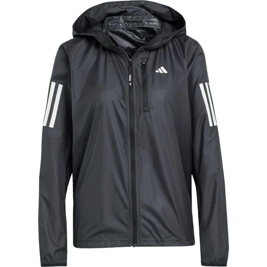 Женская ветрозащитная куртка Own The Run Jacket adidas, Черный — фото 3