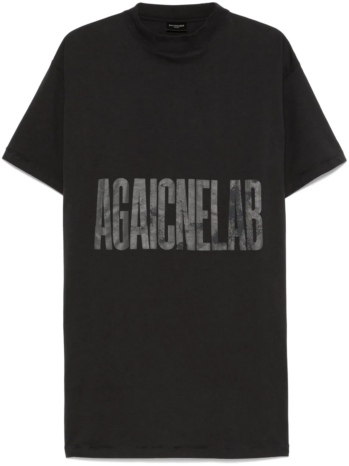 Футболка Agaicnelab черная Balenciaga, черный