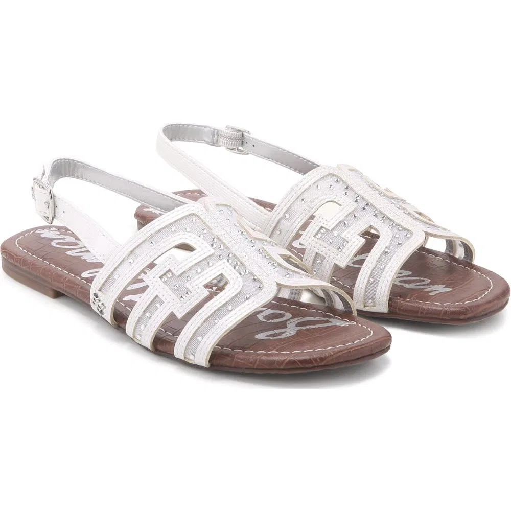 Детские сандалии Bella на ремешках Sam Edelman, White Glitter