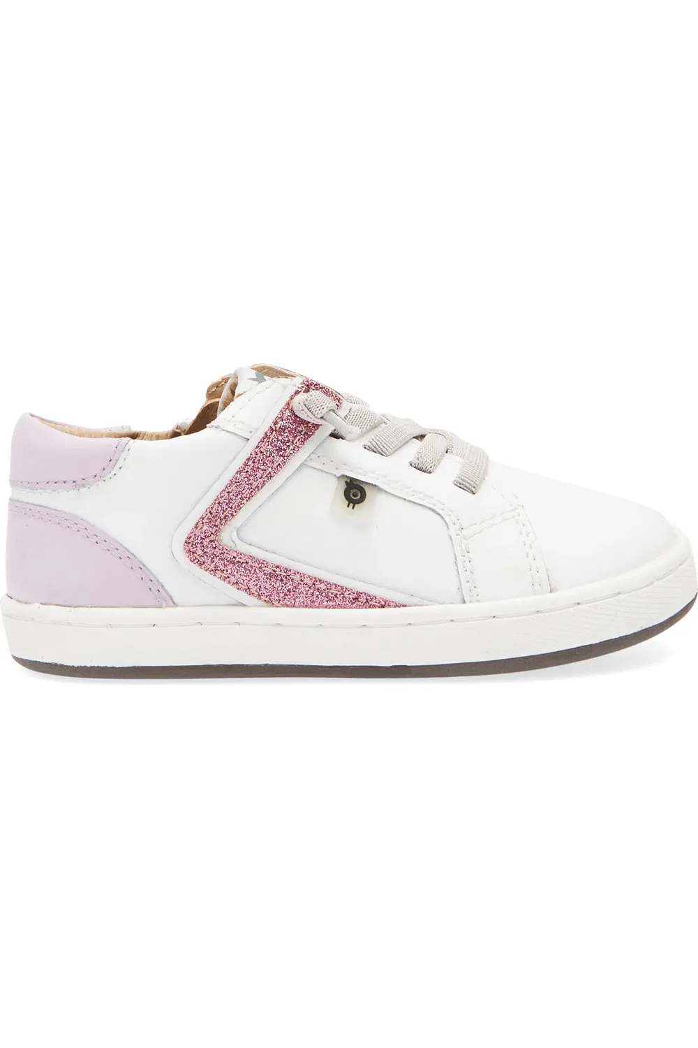 Кроссовки детские на молнии Sash Runner OLD SOLES, Snow/Lilium/Glam Pink — фото 3