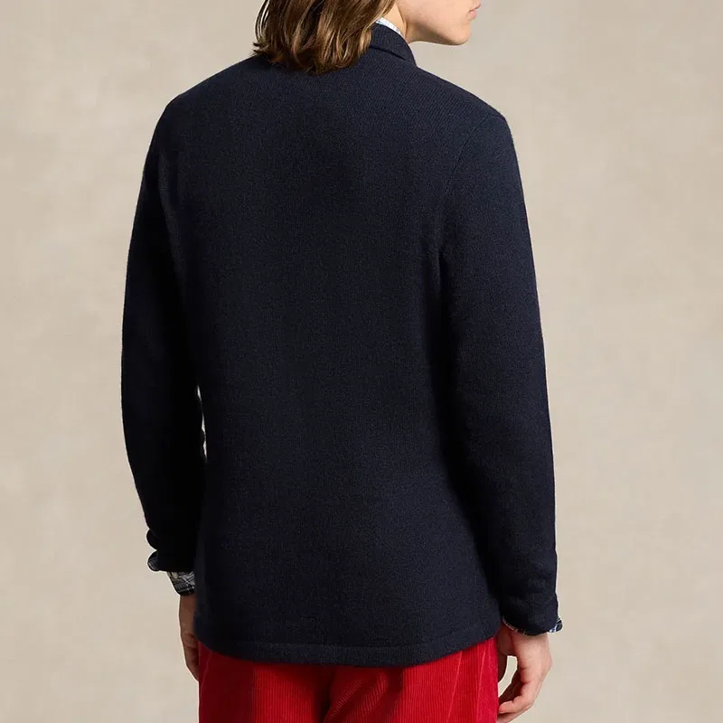 Мужской кашемировый свитер Polo Ralph Lauren, Marine Blue — фото 4