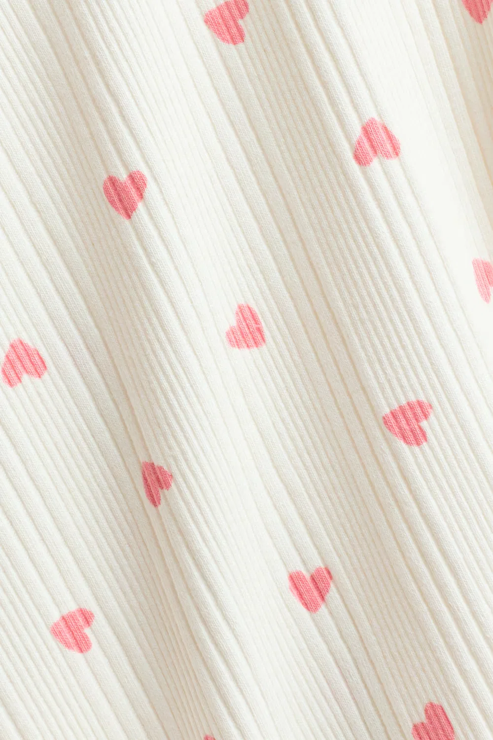 Хлопковая рубашка с узором H&M, Cremefarben/Herzen — фото 2