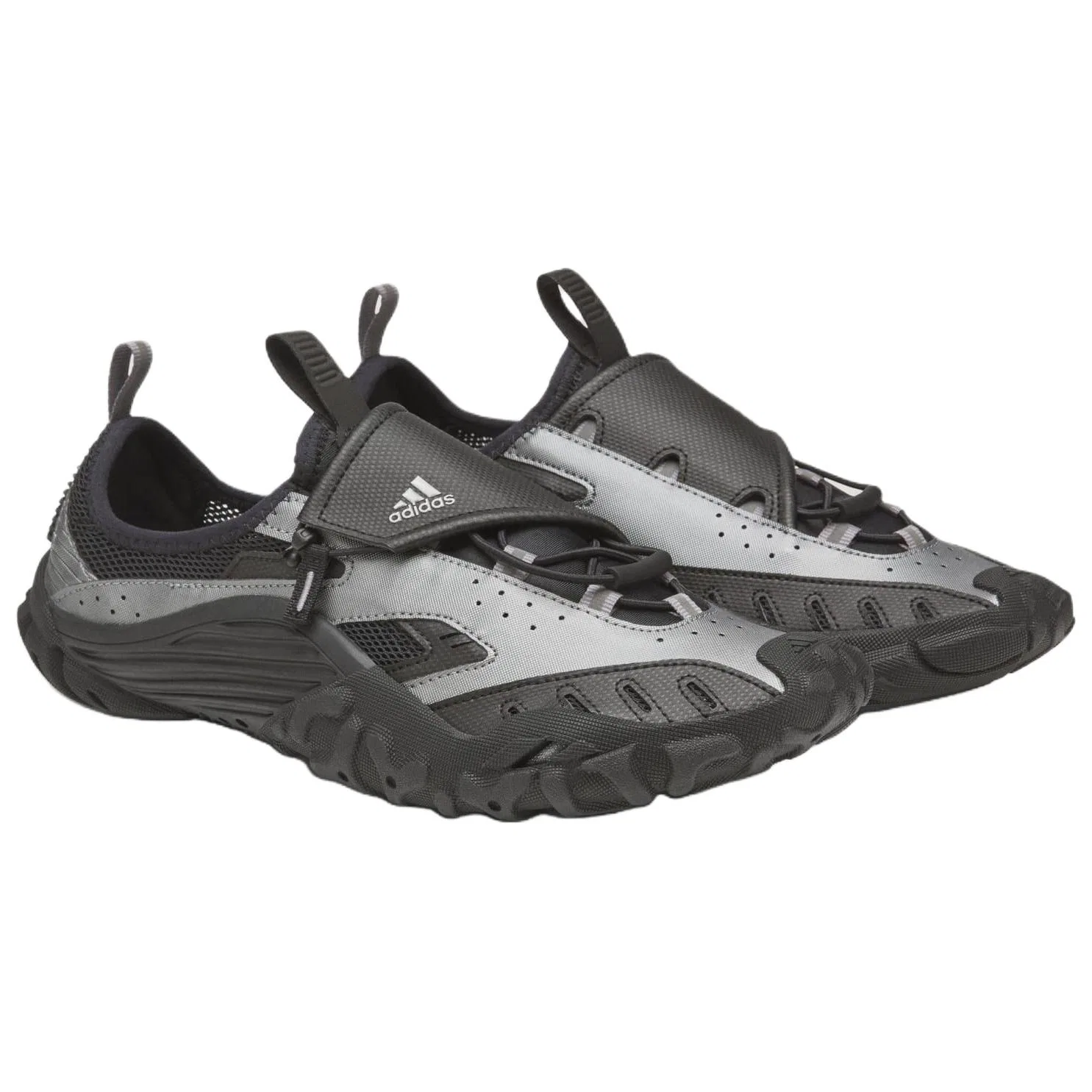 Детские кроссовки унисекс Adidas Watermoc, Black/Gray — фото 3