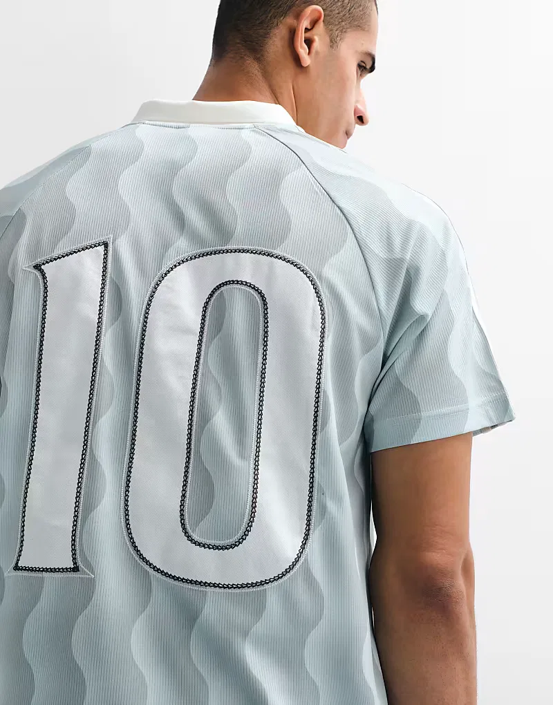 Летняя футболка Adidas Originals с логотипом, выполненным в шалфейно-зеленом цвете — фото 3